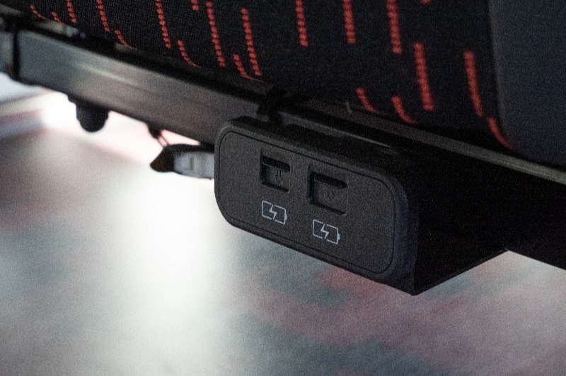 usb в автобусе Yutong